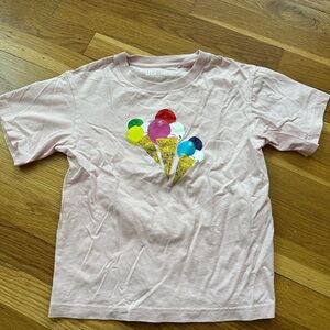 Uniqlo Kids Ice Cream Graphic T-Shirt - Light Pink